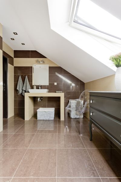 Attic Bathroom Installation in Northville