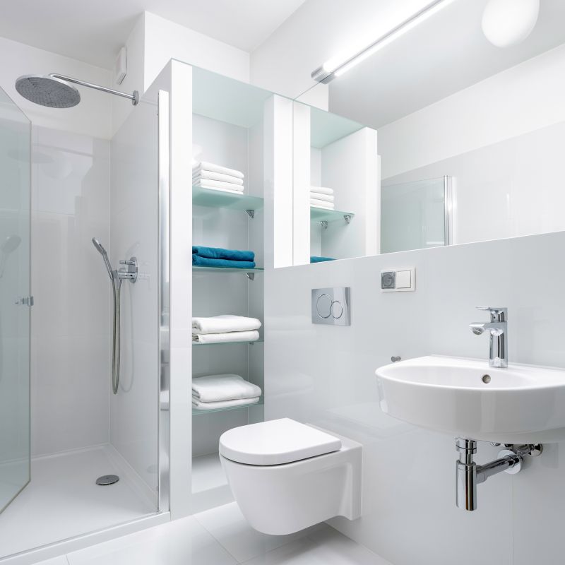 Wide Shower Areas